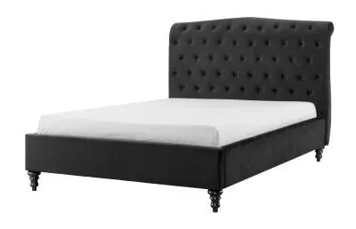 Roma Fabric Bed - Black image