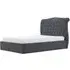 Roma Fabric Ottoman Bed with Storage - Dark Grey