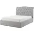 Roma Fabric Ottoman Bed with Storage - Light Grey