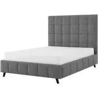 Stark Bed Frame - Dove Grey, Boucle Fabric