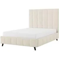 Stark Bed Frame - Ivory, Boucle Fabric