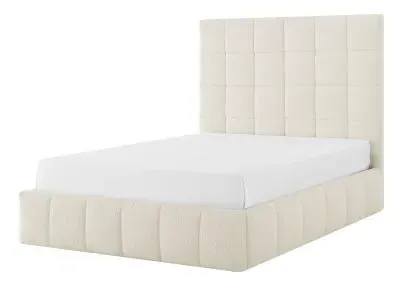 Stark Ottoman Bed - Ivory, Boucle Fabric