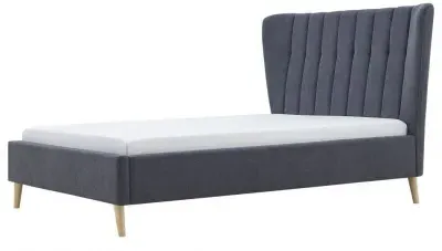 Taylor Fabric Bed - Dark Grey image