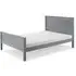 Travis High Footend Wooden Bed - Grey