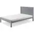 Travis Low Footend Bed Frame - Grey, Wood