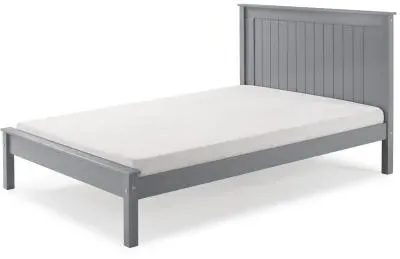 Travis Low Footend Bed Frame - Grey, Wood