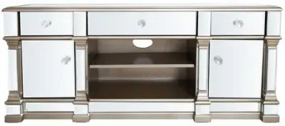 Apollo Mirrored TV Unit with Storage - Champagne Gold image