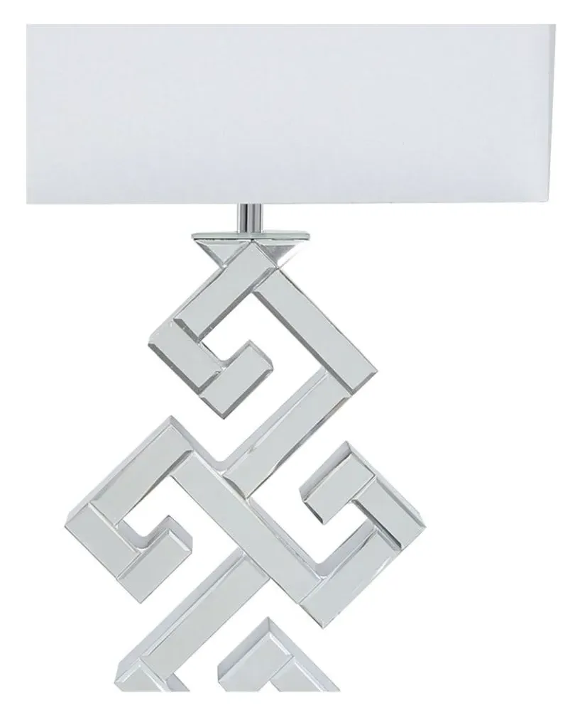 Aster Clear Glass Table Lamp - Clear, White