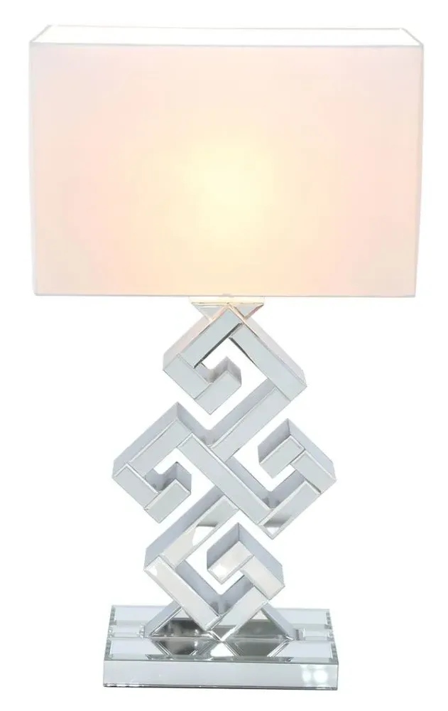 Aster Clear Glass Table Lamp - Clear, White