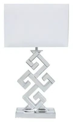 Aster Clear Glass Table Lamp - Clear, White