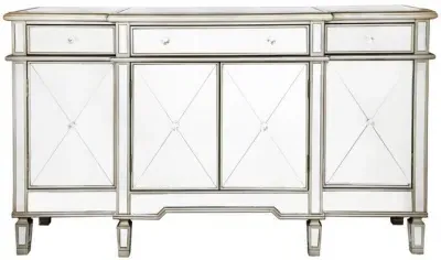 Bari Sideboard - Gold, Mirrored image