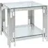 Cohen End Table - Chrome, Steel and Glass