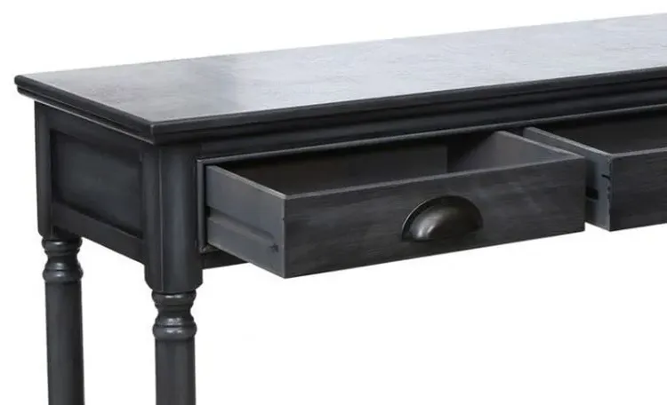 Delta 3 Drawer Console Table - Grey