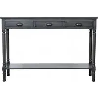 Delta 3 Drawer Console Table - Grey