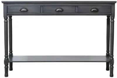 Delta 3 Drawer Console Table - Grey