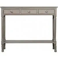 Delta 3 Drawer Console Table - Taupe