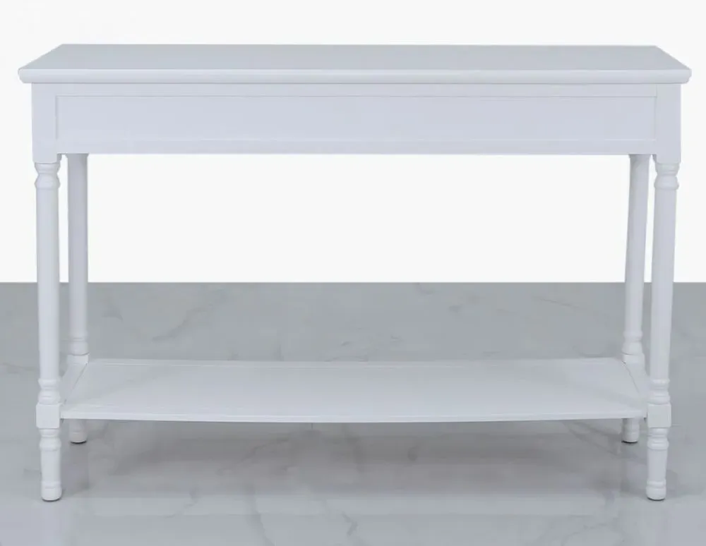 Delta 3 Drawer Console Table - White