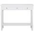 Delta 3 Drawer Console Table - White