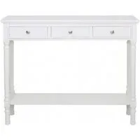Delta Console Table with Storage - White