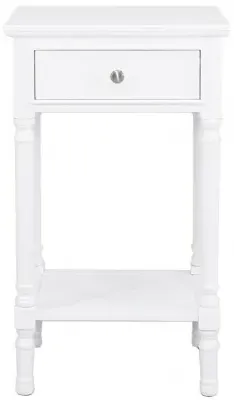Delta Telephone Table with Drawer - White image