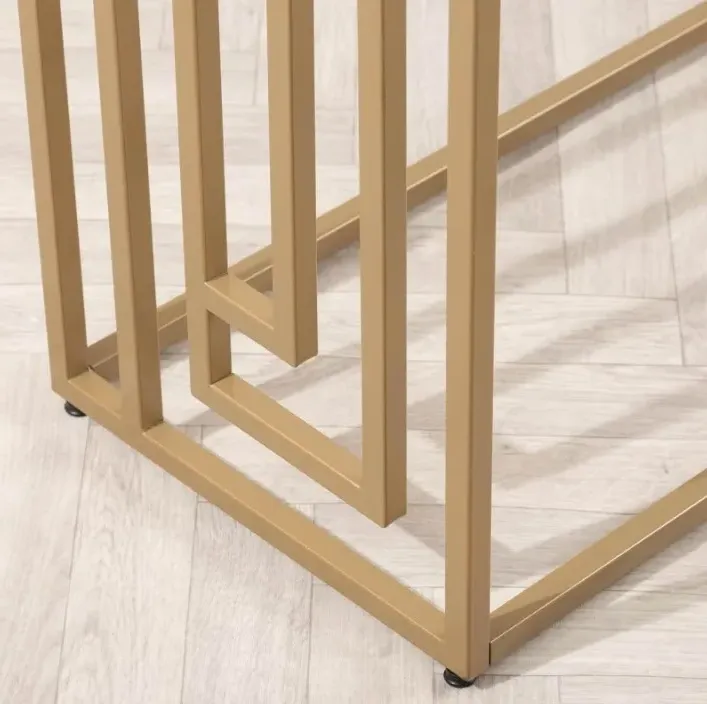 Devon Console Table - Cream, Gold