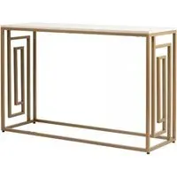 Devon Console Table - Cream, Gold