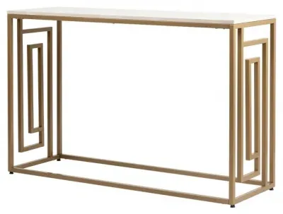 Devon Console Table - Cream, Gold