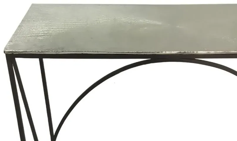 Ekanshi Console Table - Black, Metal