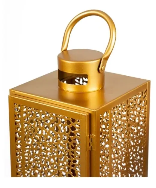 Esme 3 Lanterns Set of 2 - Gold, Steel