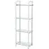 Harry 160cm Tier Display Unit - Chrome, Glass