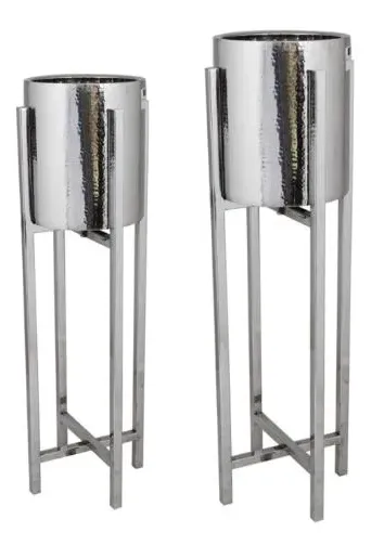 Large Wine Cooler Bowl with Stand - Stainless Steel