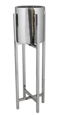 Large Wine Cooler Bowl with Stand - Stainless Steel image