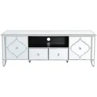 Marrakech Entertainment Unit - Silver, Mirrored