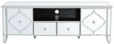 Marrakech Entertainment Unit - Silver, Mirrored image