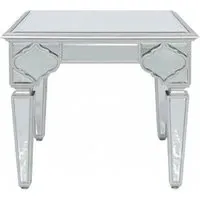Marrakech Mirrored End Table - Silver
