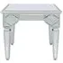 Marrakech Mirrored End Table - Silver