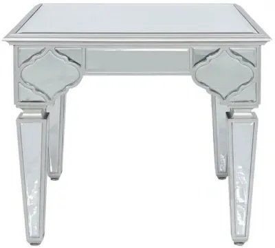 Marrakech Mirrored End Table - Silver