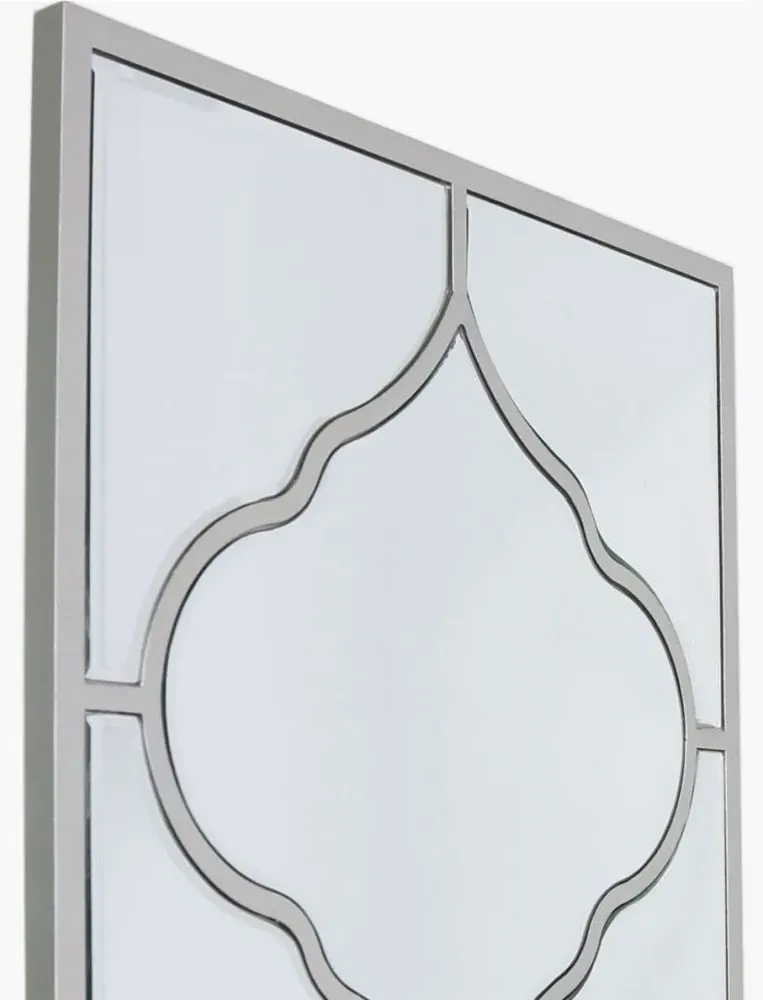 Marrakech Rectangular Wall Mirror - Silver