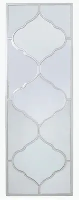 Marrakech Rectangular Wall Mirror - Silver image