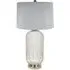 Mercury Glass Table Lamp Set of 2 - Silver, Silk