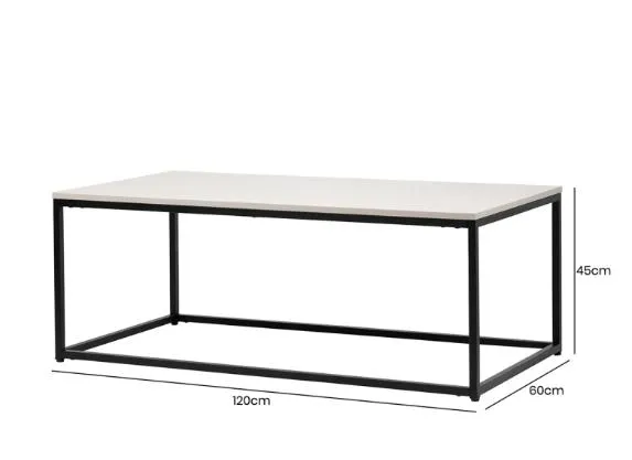 Page Industrial Coffee Table - Grey