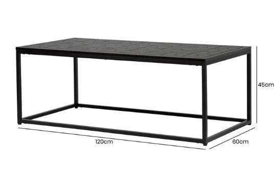 Solenn Coffee Table - Matte Black