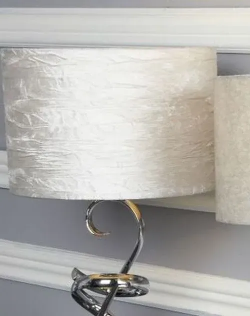 Swirl Metal Table Lamp Set of 2 - Ivory