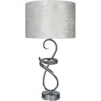 Swirl Metal Table Lamp Set of 2 - Ivory