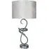 Swirl Metal Table Lamp Set of 2 - Ivory