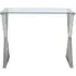 Taylor Cross Frame Desk - Chrome, Glass