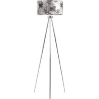 Tripod Floor Lamp - Chrome, Linen