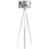 Tripod Floor Lamp - Chrome, Linen