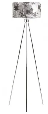 Tripod Floor Lamp - Chrome, Linen