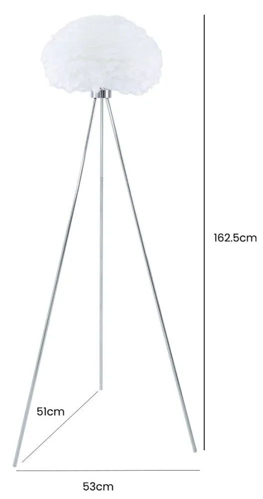 Valle Tripod Floor Lamp - White